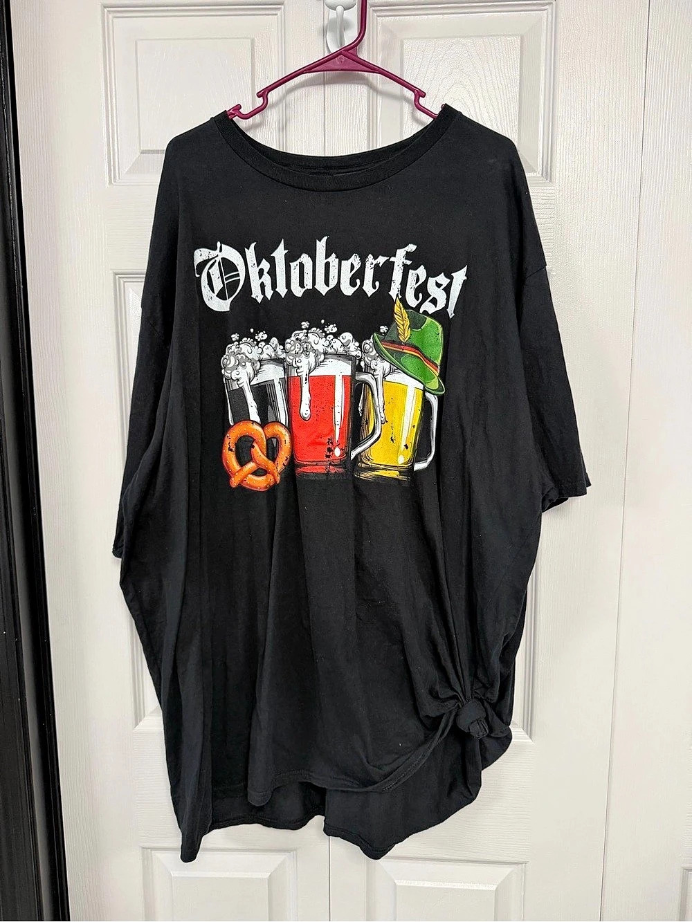 Women’s Port & Company Fan Favorite Graphic Oktoberfest Tee in Black
